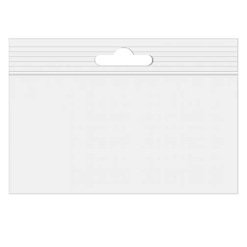 Druckverschlussbeutel mit Euroloch 15x10cm Transparent PP 50 Mikron (100 Stück) [ZE64]