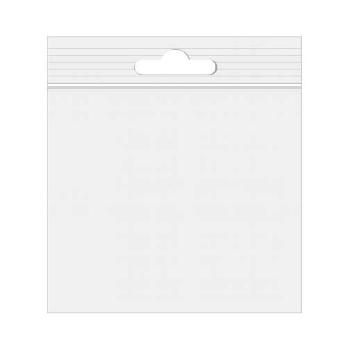 Druckverschlussbeutel mit Euroloch 21.5x21.5cm Transparent PP 50 Mikron (100 Stück) [ZE8H]