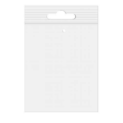 Druckverschlussbeutel mit Euroloch 33x38cm Transparent PP 50 Mikron mit Euroloch (100 Stück) [ZE1315V]