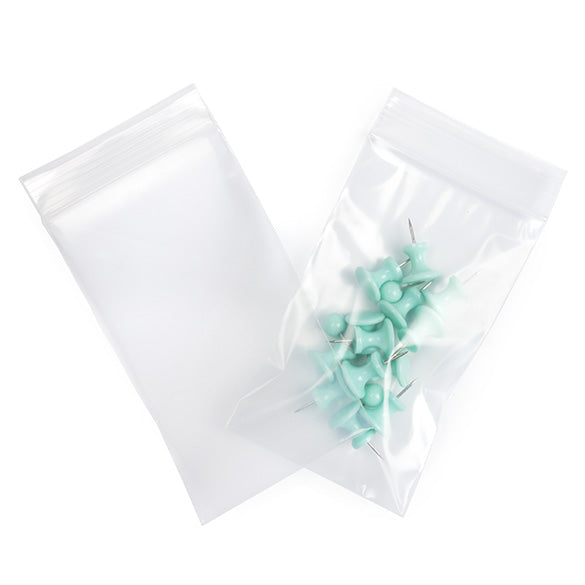 Druckverschlussbeutel Transparent 7.5x12.5cm PE 100 Mikron (100 Stück) [4PE35]