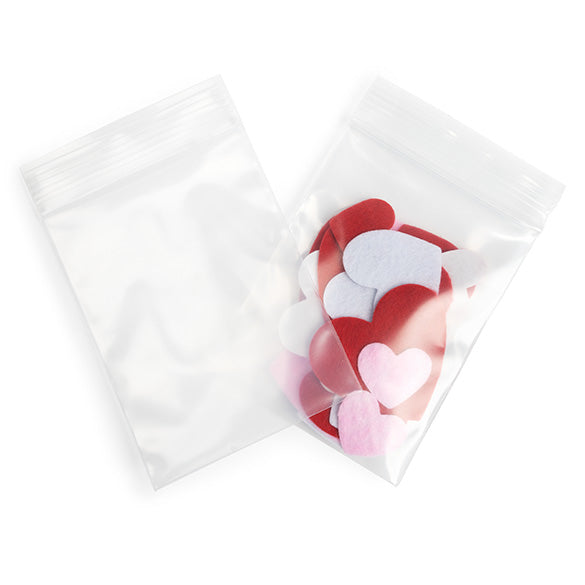 Druckverschlussbeutel Transparent 7.5x10cm PE 150 Mikron (100 Stück) [6PE34]