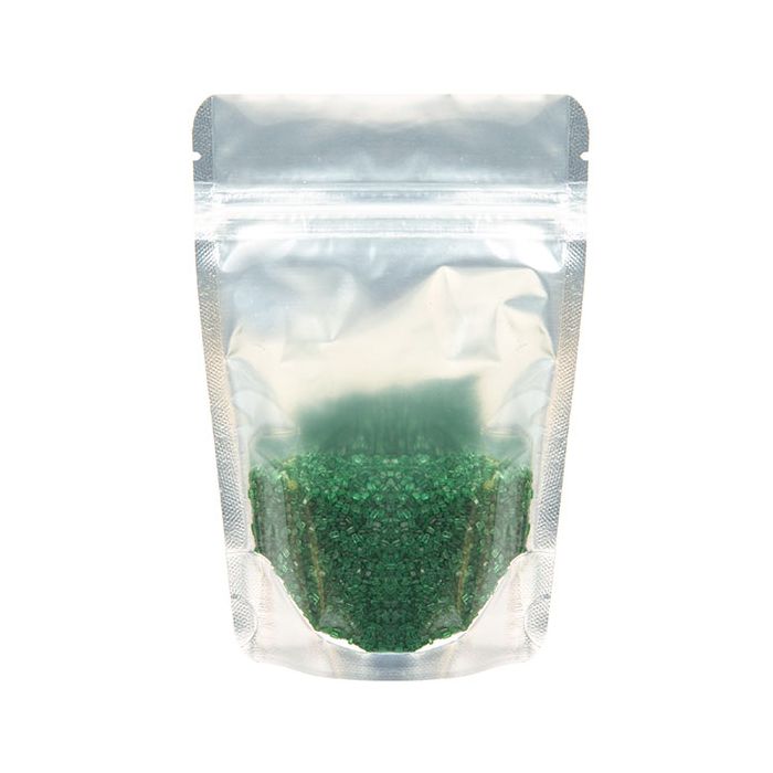 Standbodenbeutel Transparent/Silber 10.2x6x15.2cm | 57 Gramm (100 Stück) [ZBGS2]