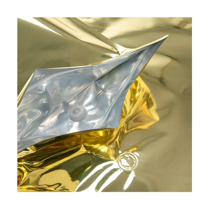 Standbodenbeutel Gold 22.9x12.1x34.3cm 450 Gramm mit Ventil (100 Stück) [ZBGM6SGV]