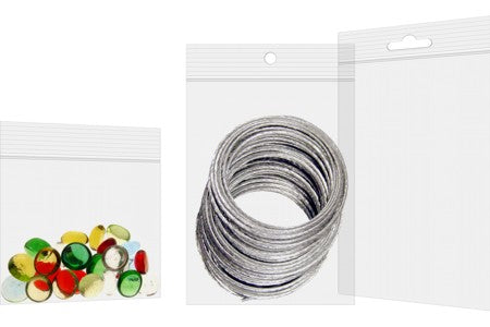 Druckverschlussbeutel mit Euroloch 25.5x30.5cm Transparent PP 50 Mikron (100 Stück) [ZE1012]