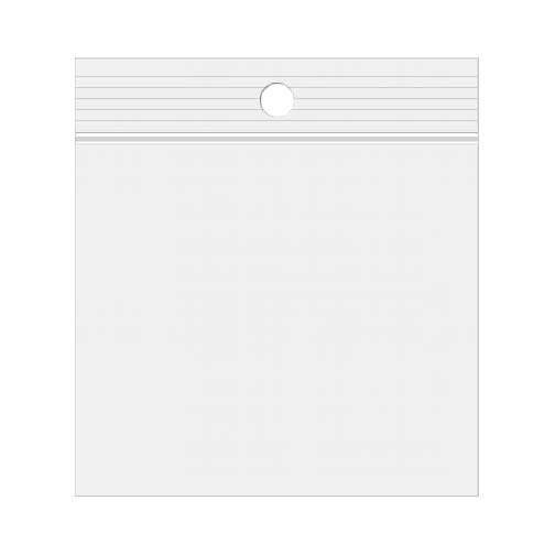 Druckverschlussbeutel mit Euroloch 33x33cm Transparent PP 50 Mikron (100 Stück) [ZR1313]