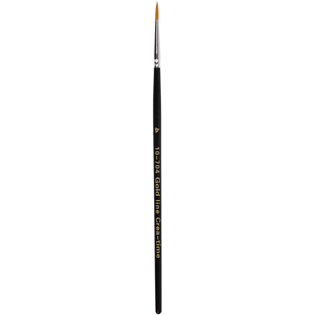 Gold Line Pinsel, rund, Nr. 4, B: 3 mm, 12 Stck./ 1 Pck.