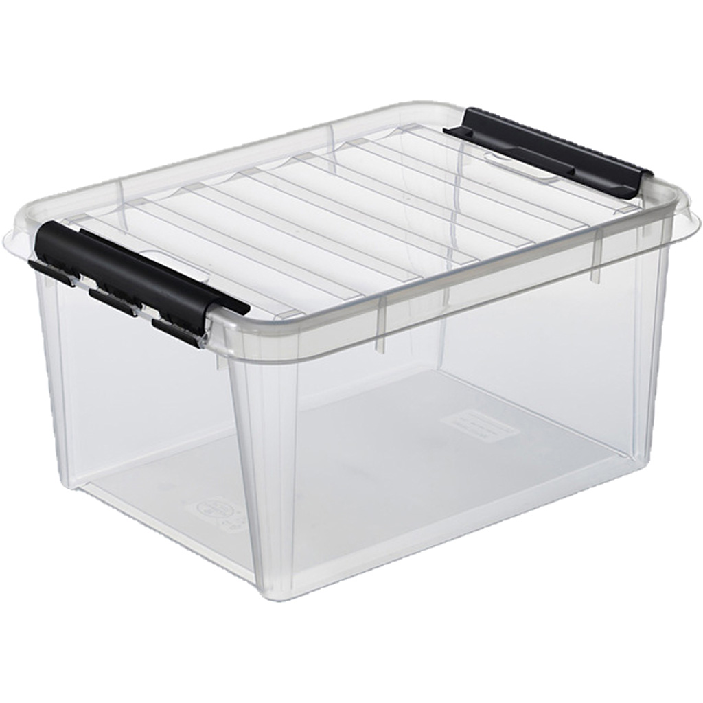 Aufbewahrungsbox mit Deckel, Größe 50 x 39 x 26 cm, 32 l, 1 Stk
