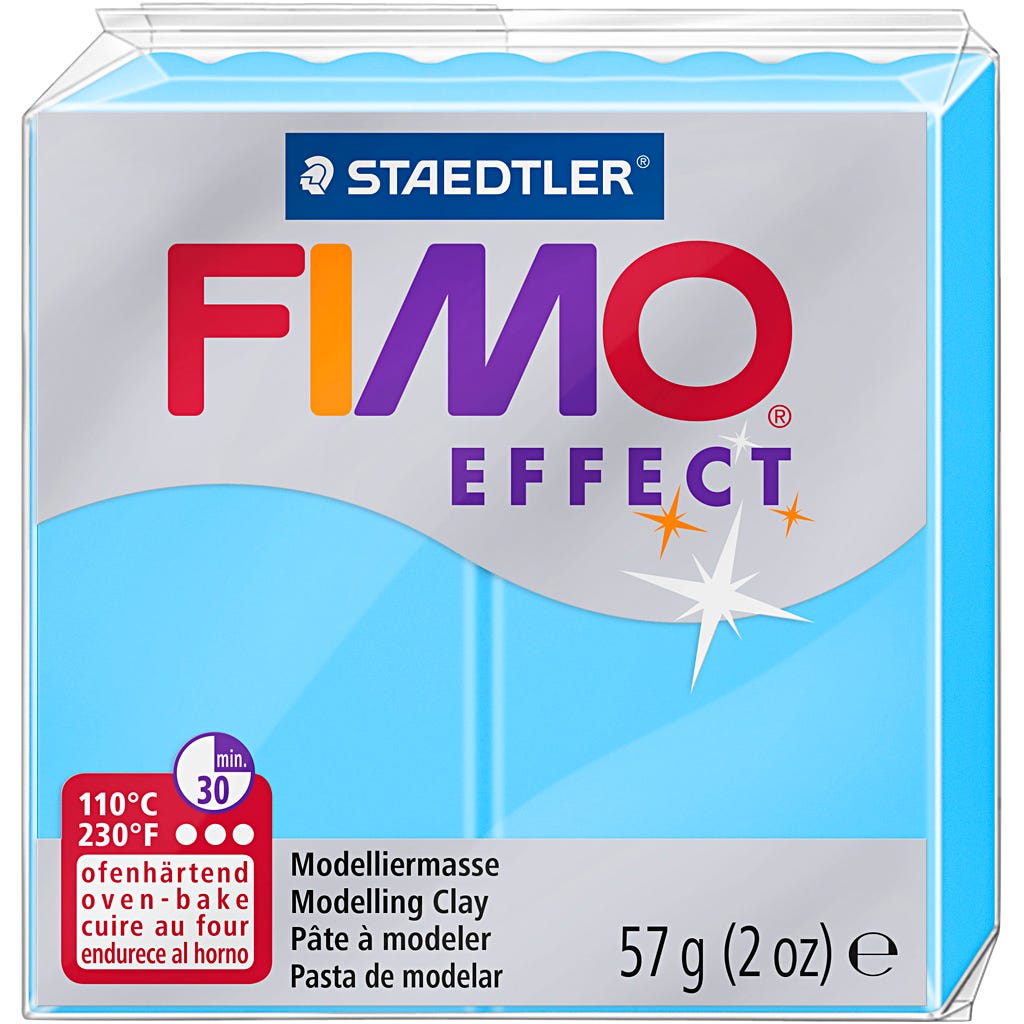 Packlinq FIMO® Effect , Neonblau, 57 g/ 1 Pck.