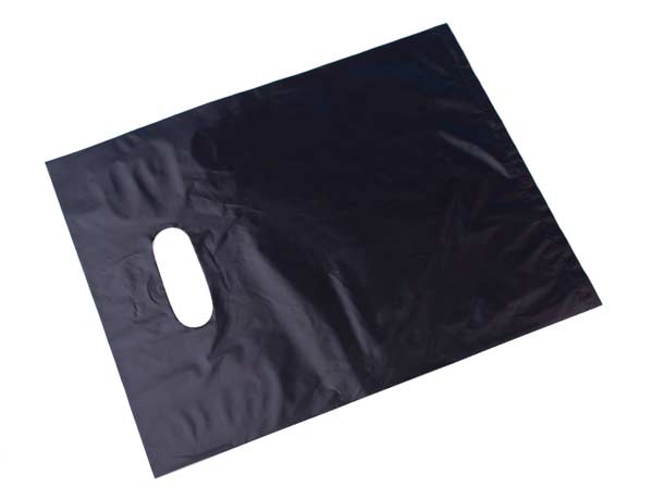 Packlinq Polytragetaschen Schwarz 33x38,1cm 20 Mikron HDPE