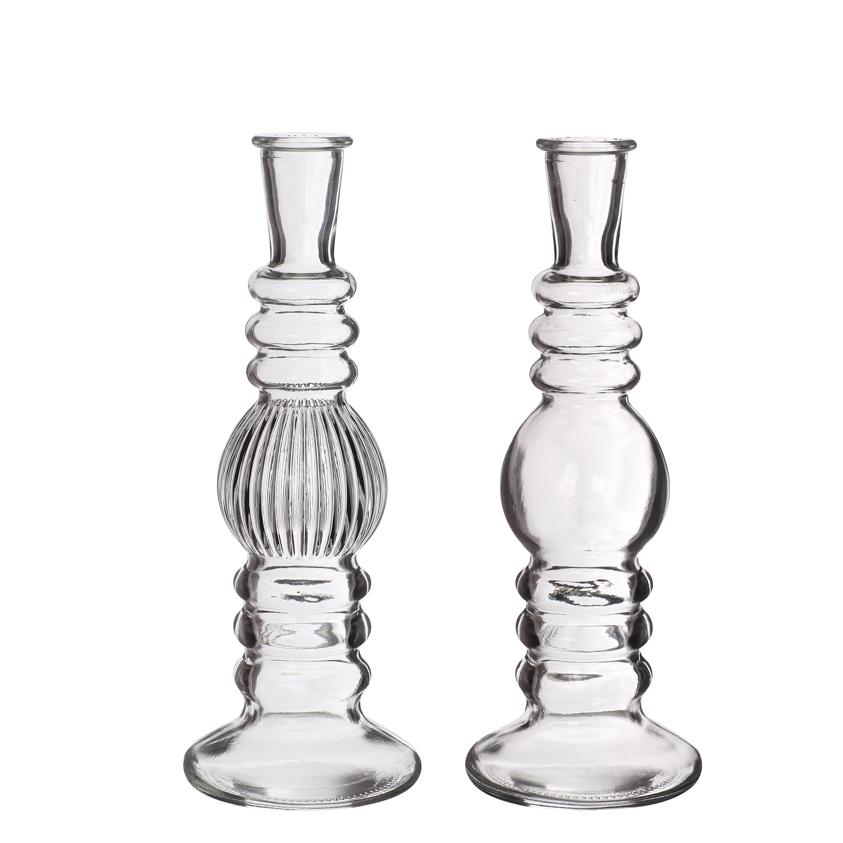 Candle holder Florance Transparent H: 23 x Ø8