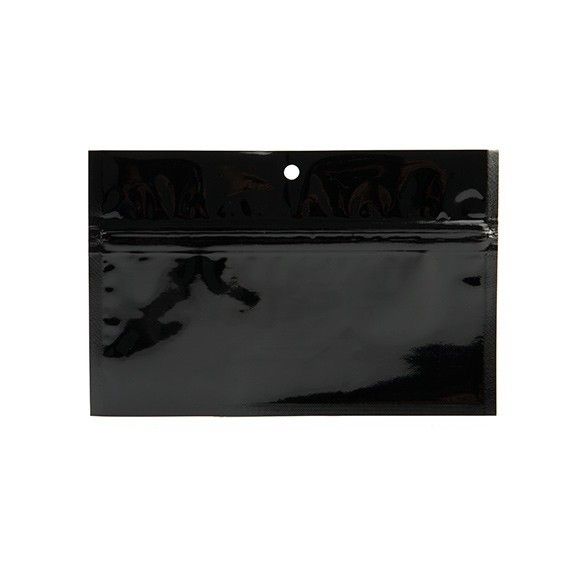 Schwarz Metalissierte Griffbeutel aus Barrierefolie 15.2 x 7 cm (100 St?ck) [HZBB2MB]