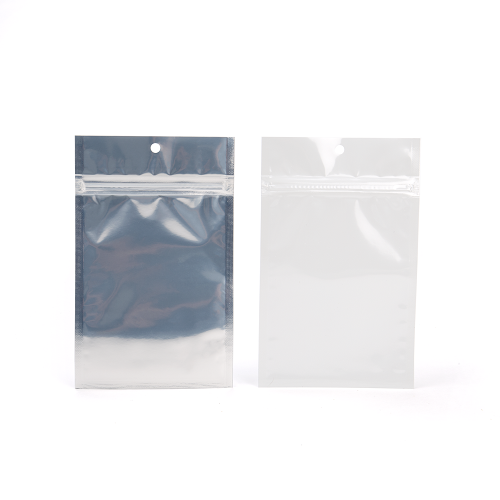 Wei? Transparente Metalissierte Griffbeutel aus Barrierefolie 10,2 x 16,5 cm (100 St?ck) [HZBB4CW]
