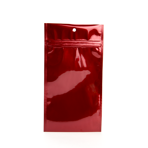 Rot Metalissierte Griffbeutel aus Barrierefolie 12,7 x 20,8 cm (100 St?ck) [HZBB6MR]