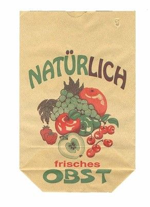 Kreuzbodenbeutel mit Obstdruck - 60 grs (Inhalt 1 kg) 16,5x26cm (100 St?ck) [PAK1626B]