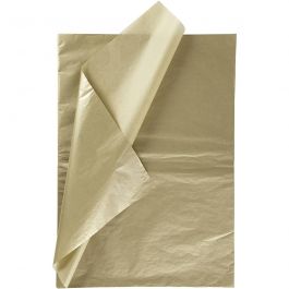 Seidenpapier, Blatt 50x70 cm,  19 g, Gold, 25Bl. [HOB-968205]