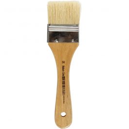 Lackierpinsel, L 18,5 cm, B 50 mm, Flach, 12 Stk/ 1 Pck [HOB-10436]