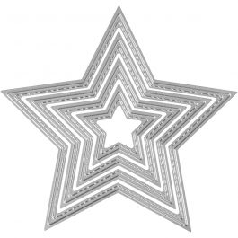 Stanz- und Prägeformen, Sterne, D 3,5-11,5 cm, 1 Stk [HOB-11778]