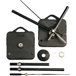 Uhrenteile und Federn, Plattenstärke max. 6mm, Schwarz, 1 Set [HOB-13001]