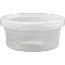 Plastikschachteln mit Deckel 3.8x8.4cm (20 Stück / 125 ml) [HOB13173]