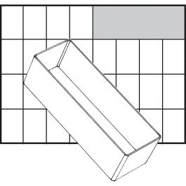 Einsetz-Box, Nr. A8-2, H 47 mm, Größe 157x55 mm, 1 Stk [HOB-13338]