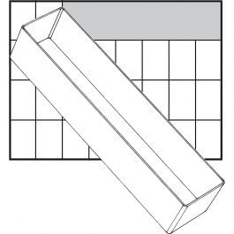Einsetz-Box, Nr. A8-3, H 47 mm, Größe 235x55 mm, 1 Stk [HOB-13340]