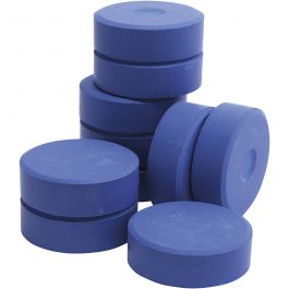 Wasserfarben, Blau, H 19 mm, D 57 mm, 10 Stk/ 1 Pck [HOB-627254]
