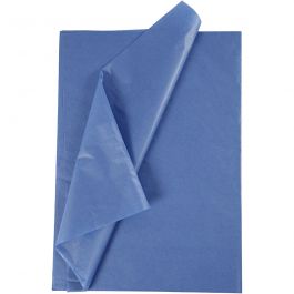 Seidenpapier, Blatt 50x70 cm, 17 g, Blau, 10 Bl./ 1 Pck [HOB-200887]