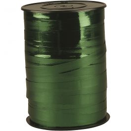 Kräuselband, B 10 mm, Glänzend, Metallic-Grün, 250 m/ 1 Rolle [HOB-20224]