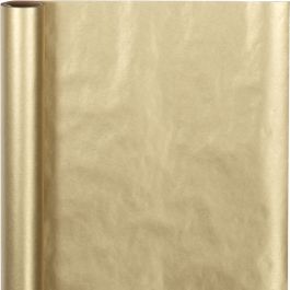 Geschenkpapier , B 50 cm, 60 g, Gold, 5 m/ 1 Rolle [HOB-20266]
