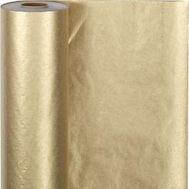 Geschenkpapier , B 50 cm, 60 g, Gold, 100 m/ 1 Rolle [HOB-20282]