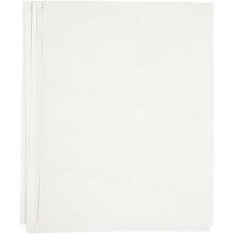 Transfer-Bügelfolie, Blatt 21,5x28 cm, für helle und dunkle Textilien, Weiß, 12 Bl./ 1 Pck [HOB-20701]