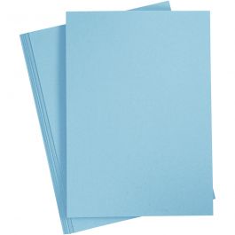 Karton, A4, Blatt 210x297 mm, 210 g, Hellblau, 10 Bl./ 1 Pck [HOB-21185]