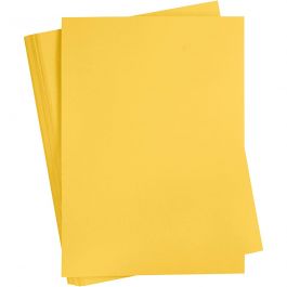 Karton, farbig, A2, Blatt 420x594 mm, 180 g, Sonnengelb, 100 Bl./ 1 Pck [HOB-21312]