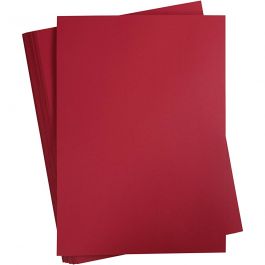 Karton, farbig, A2, Blatt 420x594 mm, 180 g, Weihnachtsrot, 100 Bl./ 1 Pck [HOB-21315]
