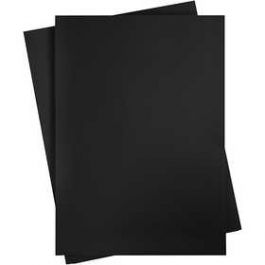 Karton, farbig, A2 420x600 mm,  180 g, Kohlschwarz, 10Bl. [HOB21527]