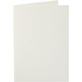 Karten, Kartengröße 10,5x15 cm, 220 g, Naturweiß, 10 Stk/ 1 Pck [HOB-216022]