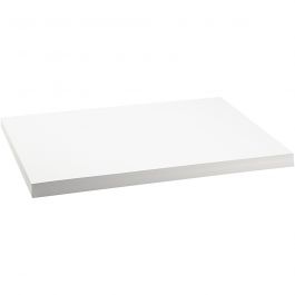 Karton, farbig, A2, Blatt 420x594 mm, 250 g, Weiß, 100 Bl./ 1 Pck [HOB-21650]