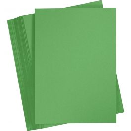Karton, farbig, A4, Blatt 210x297 mm, 180 g, Grasgrün, 100 Bl./ 1 Pck [HOB-21723]