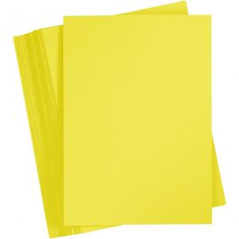 Karton, farbig, Sonnengelb, A6, 105x148 mm, 180 g, 100 Bl./ 1 Pck. [HOB-21812]