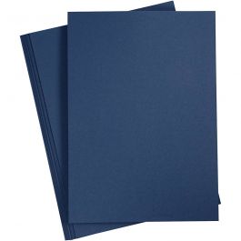 Karton, A4, Blatt 210x297 mm, 220 g, Blau, 10 Stk/ 1 Pck [HOB-219014]