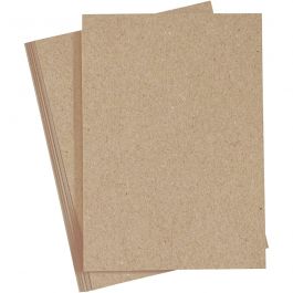 Karton, A4, Blatt 210x297 mm, 220 g, Natur, 10 Stk/ 1 Pck [HOB-219016]