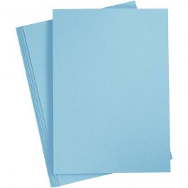 Karton, A4, Blatt 210x297 mm, 220 g, Hellblau, 10 Stk/ 1 Pck [HOB-219018]