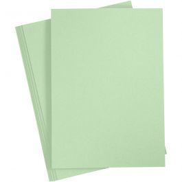 Karton, A4, Blatt 210x297 mm, 220 g, Hellgrün, 10 Stk/ 1 Pck [HOB-219028]