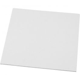 Leinwandplatte, Größe 20x20 cm, Dicke 3 mm, 280 g, Weiß, 10 Stk/ 1 Pck [HOB-22504]