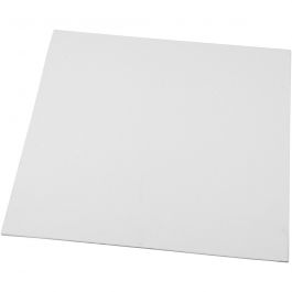 Leinwandplatte, Größe 30x30 cm, Dicke 3 mm, 280 g, Weiß, 1 Stk [HOB-225100]