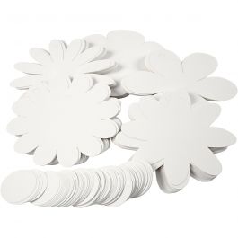 Blumen, D 20 cm, 400 g, Weiß, 5x20 Stk/ 1 Pck [HOB-23313]