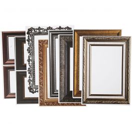 Rahmen, Größe 26,2x18,5 cm, Metallic-Farben, 16 Bl. sort./ 1 Pck [HOB-23328]