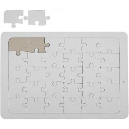 Puzzle, Größe 21x30 cm, Weiß, 1Stk/ 1 Stk [HOB-233460]