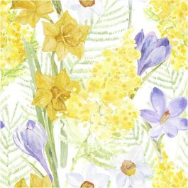 Papierservietten, Frühlingsblumen, Größe 33x33 cm, 20 Stk/ 1 Pck [HOB-234721]