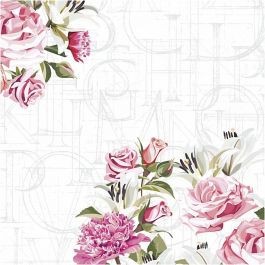 Papierservietten, Rosen, Größe 33x33 cm, 20 Stk/ 1 Pck [HOB-234732]